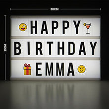 Carica l&#39;immagine nel visualizzatore di Gallery, Cosi Home™ - Scatola luminosa LED in formato A4 con Lettere, Emoji, - Ilgrandebazar
