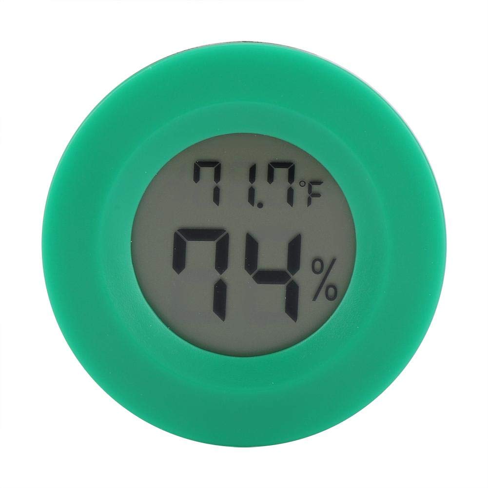 Mini termometro Forma Rotonda di Temperatura LCD Digitale Monitor Green - Ilgrandebazar