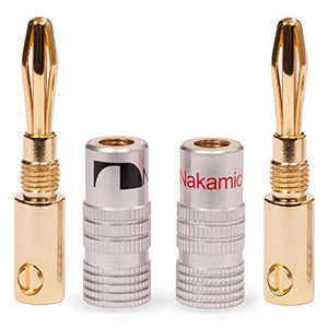 8x High End Nakamichi Bananenstecker 8 Stück,