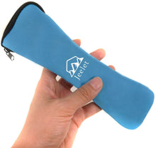 Carica l'immagine nel visualizzatore di Gallery, FYSHOP Set di Posate da Campeggio Viaggio in Acciaio Inossidabile Posate Portatili con Custodia in Neoprene Ufficio