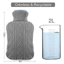 Carica l&#39;immagine nel visualizzatore di Gallery, Borsa dell&#39;acqua calda, AODOOR per l&#39;acqua calda con Giacca a Grigio - Ilgrandebazar
