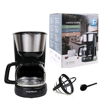 Carica l&#39;immagine nel visualizzatore di Gallery, Aigostar Chocolate 30HIK - Macchina per caffe’ 10 Tazze, 30HIK, Black