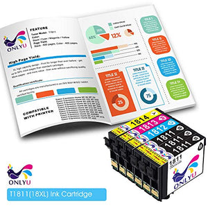 ONLYU Sostituzione cartucce 12 pacchi (6 Nero 2 Ciano 2 Magenta 2 Giallo)