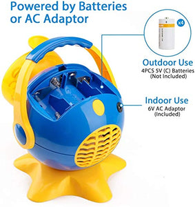 Apiker Macchina per Bolle di Sapone- Sparabolle Sapone Bambini- Grande