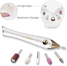 Carica l&#39;immagine nel visualizzatore di Gallery, Set Manicure e Pedicure Elettrico,TOUCHBeauty Kit di lime per unghie per Pedicure,Potente Fresa per Unghie con 5 Accessori, Professionale Sistema di Lucidatura per Unghie con luce UV AG-1335C