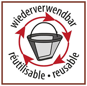 Fackelmann 42273 Filtro permanente per caffè e tè, Nero/argento, N.4 - Ilgrandebazar