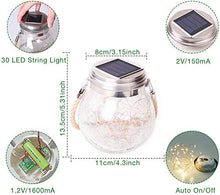 Carica l&#39;immagine nel visualizzatore di Gallery, JSOT Lanterne da Esterno, 30 LED Lampade Solari a Luci Esterno Luci...