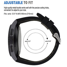 Carica l&#39;immagine nel visualizzatore di Gallery, MroTech 22 mm Cinturino di Ricambio Silicone compatibile per Samsung Nero - Ilgrandebazar