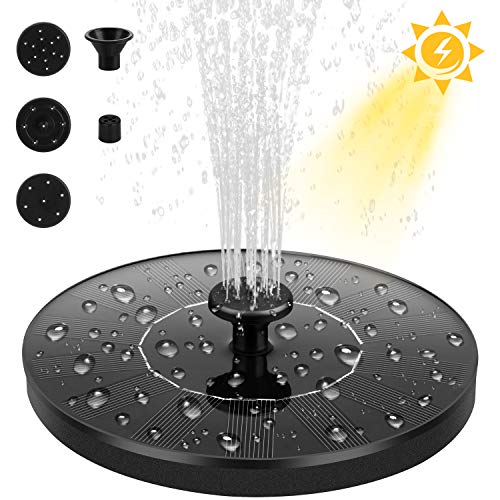 Dustgo Fontana da giardino esterno, Pompa per fontana solare con pannello...