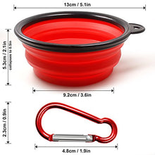 Carica l'immagine nel visualizzatore di Gallery, SENHAI Pieghevole Viaggio Ciotole per Cani Gatti Animali Domestici, 5 Pack...