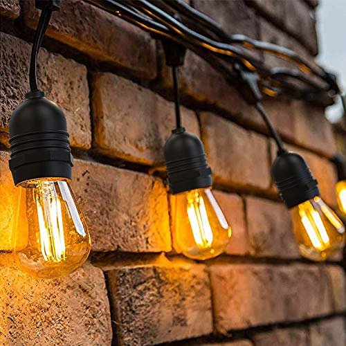 Catena Luminosa Esterno,OxyLED 15 Metri Luci Natale Bianco Caldo 15led