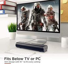 Carica l&#39;immagine nel visualizzatore di Gallery, BOMAKER Tapio I Mini Soundbar Bluetooth 5.0 Wireless, 16&#39;&#39; con Grigio argento