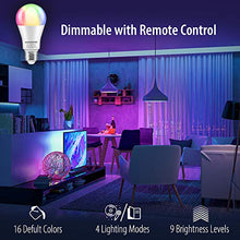 Carica l&#39;immagine nel visualizzatore di Gallery, Lampadine Colorate LED E27, RGBW 16 scelte di colore, 10W, 800LM, 1 pezzi