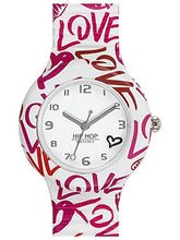 Carica l'immagine nel visualizzatore di Gallery, Orologio HIP HOP DONNA HEART &amp; LOVE quadrante MONO-COLORE BIANCO movimento... - Ilgrandebazar