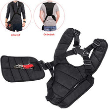 Carica l'immagine nel visualizzatore di Gallery, Cinghia Decespugliatore Nero Comfort Doppio Tracolla decespugliatore Regolabile Accessori per decespugliatori da Giardino