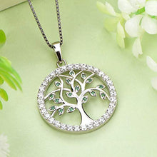 Carica l&#39;immagine nel visualizzatore di Gallery, YL Collana per Donna in Argento 925 con Ciondolo e AAA Smeraldo Simulato - Ilgrandebazar