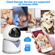 Carica l&#39;immagine nel visualizzatore di Gallery, MYPIN - Telecamera IP per bambini, WiFi, 1080p, interni e interni, con...