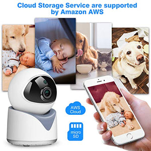 MYPIN - Telecamera IP per bambini, WiFi, 1080p, interni e interni, con...