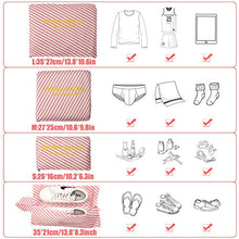 Carica l'immagine nel visualizzatore di Gallery, Organizzatori da Viaggio,LOSMILE Organizer Valigie Set di 7, Rosa-striscia