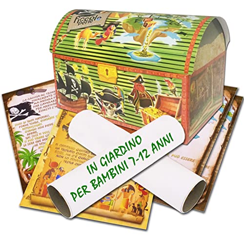 Caccia al tesoro in scatola in giardino - in spiaggia o casa/giardino 7-12 anni - per feste di compleanno - giochi per bambini