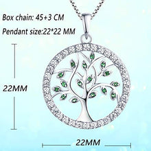 Carica l&#39;immagine nel visualizzatore di Gallery, YL Collana per Donna in Argento 925 con Ciondolo e AAA Smeraldo Simulato - Ilgrandebazar