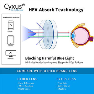 Cyxus Occhiali luce blu bloccanti per 1-nero / Edizione Di Aggiornamento 2019 - Ilgrandebazar