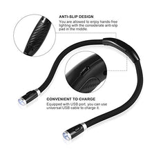 Carica l&#39;immagine nel visualizzatore di Gallery, LEDGLE LED luce del libro, mani libere, braccio flessibile, 6500-7000K, Nero - Ilgrandebazar