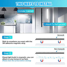 Carica l&#39;immagine nel visualizzatore di Gallery, Luce Armadio 40 LED, 4 Modalità, USB Ricaricabile, Wireless Notturna... - Ilgrandebazar