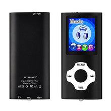 Carica l&#39;immagine nel visualizzatore di Gallery, Mymahdi lettore portatile MP3 / MP4, nero con schermo da 1,8 pollici LCD e...