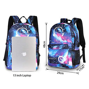 Anime di moda zaino, Ragazze zaino luminoso Scuola Borsa Galaxy