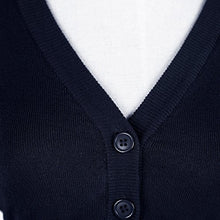 Carica l'immagine nel visualizzatore di Gallery, Urban GoCo Donna Bolero Lavorato a Maglia a Bottoni Coprispalle S, Blu Navy - Ilgrandebazar