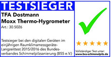 Carica l&#39;immagine nel visualizzatore di Gallery, TFA 30.5026.01 Moxx Digital Thermo-Hygrometer-Black, Nero, 1 Confezione - Ilgrandebazar