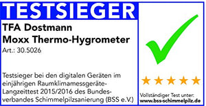 TFA 30.5026.01 Moxx Digital Thermo-Hygrometer-Black, Nero, 1 Confezione - Ilgrandebazar