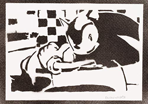Poster Sonic The Hedgehog Handmade Graffiti Street Art - Artwork