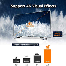 Carica l&#39;immagine nel visualizzatore di Gallery, VCE Cavo prolunga HDMI ad alta velocità maschio femmina 0.45M e Adattatore...