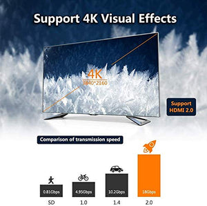 VCE Cavo prolunga HDMI ad alta velocità maschio femmina 0.45M e Adattatore...