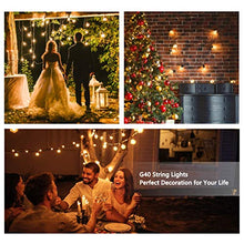 Carica l&#39;immagine nel visualizzatore di Gallery, Catena Luminosa Esterno, 12.8M 36 G40 Lampadine Luci da Esterno 36
