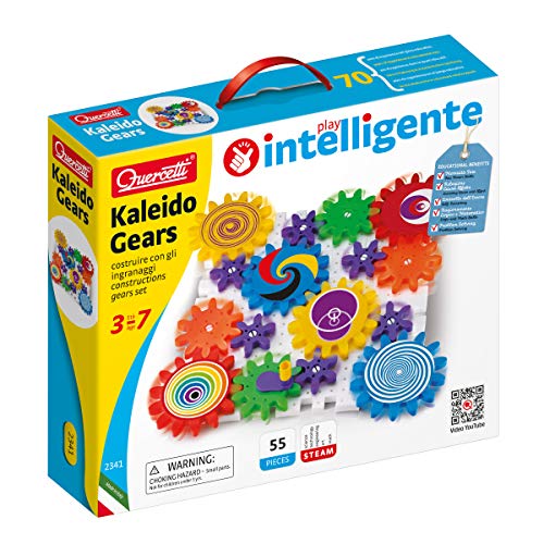 Quercetti- Kaleido Gears Kaleidogears Gioco di Costruzione, Multicolore - Ilgrandebazar