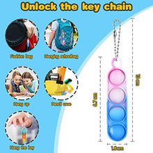 Carica l'immagine nel visualizzatore di Gallery, Ainiv 32PC Mini Pop Push It Fidget Toy Portachiavi,Colorato Silicone Spremere Pop Bubble Giocattoli Sensoriali Bulk,Poppet Bubble Giocattoli Antistress per Autismo Sollievo dallo Stress,Bambini Adulti