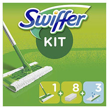 Carica l&#39;immagine nel visualizzatore di Gallery, Swiffer Starter Kit Scopa Lavapavimenti per Pulizia di Pavimenti, in Legno... - Ilgrandebazar