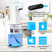 Carica l'immagine nel visualizzatore di Gallery, WEWAK Dispenser Sapone Automatico Schiumogeno 12oz / 350ml, di...