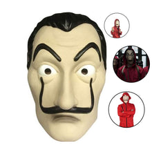 Carica l&#39;immagine nel visualizzatore di Gallery, Casa Di Carta Salvador Dalì, Maschera PVC Costume White - Ilgrandebazar