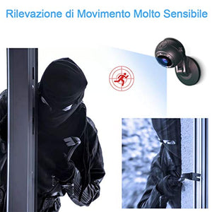 Mini Telecamera Spia Nascosta,MHDYT HD 1080P Portatile Micro Cop Spy Cam con...