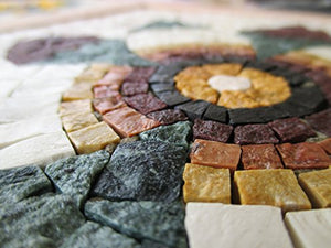 Mosaico Fiore di Melograno - Kit arte mosaico fai da te - 23x23 cm - Tessere...