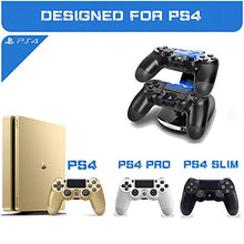 Carica l'immagine nel visualizzatore di Gallery, PS4 Dual Controller Caricatore, Tecnugiz Stazione di Ricarica per PS4, Dual...