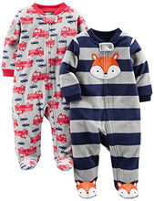 Carica l&#39;immagine nel visualizzatore di Gallery, Simple Joys by Carter&#39;s Baby - Confezione da 2 pile con piedi per dormire e...