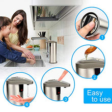 Carica l&#39;immagine nel visualizzatore di Gallery, AHUIFT Dispenser Automatico di Sapone, Sapone Liquido Sensore...