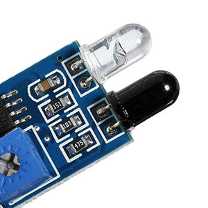 ILS. - Sensore Infrarossi per Evitare Ostacolo Arduino Robot 5 PEZZI