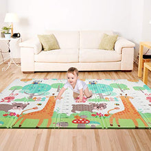 Carica l&#39;immagine nel visualizzatore di Gallery, Tappeto Bambini, Bammax Pieghevole Doppio Lato, Gioco Elefante Giraffa