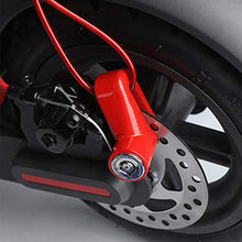 Carica l&#39;immagine nel visualizzatore di Gallery, Blocco Freno a Disco,Scooter Elettrico Rosso+Corda di Promemoria - Ilgrandebazar